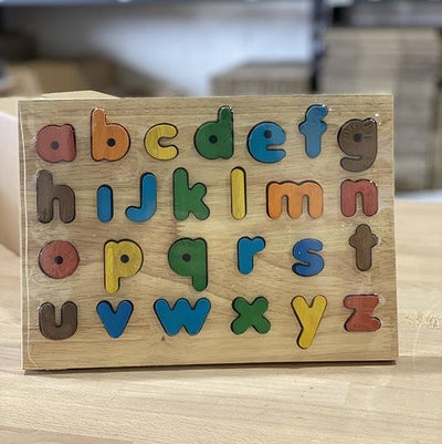 Wooden lower case puzzle | QToys