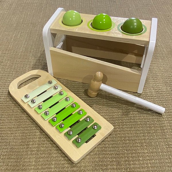 Xylophone Smackeroo Wooden toddler music hammer toy – Lucas
