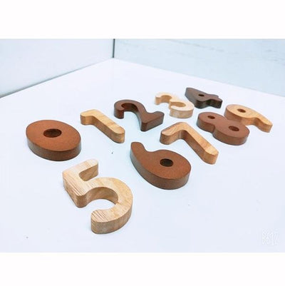 Two Tone wooden numbers 20 | QToys
