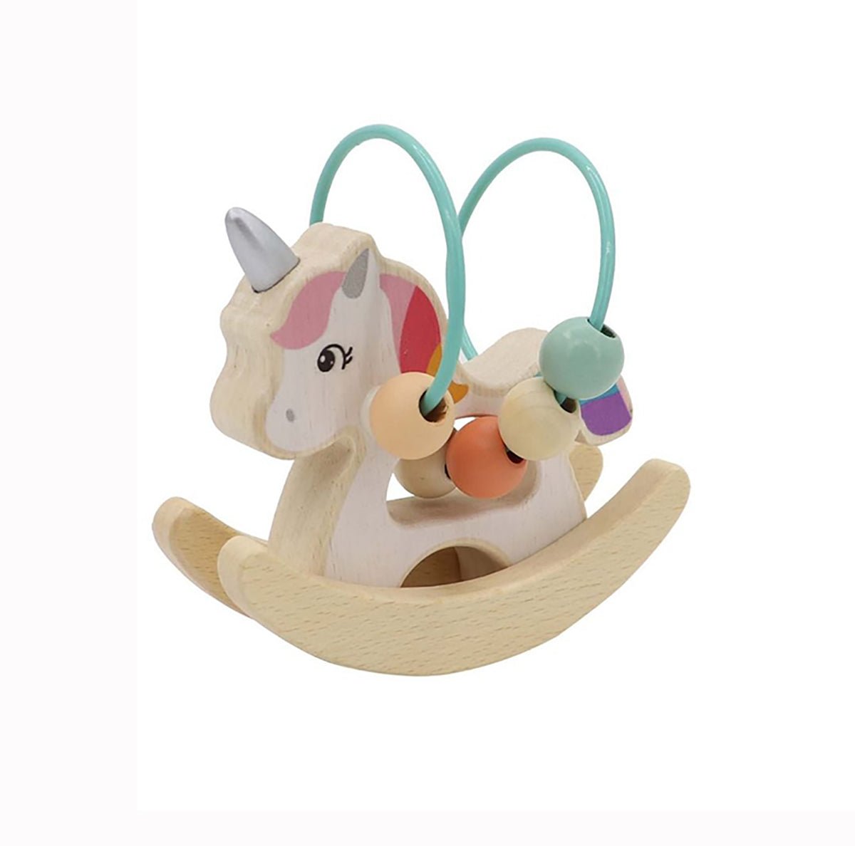 Wooden Rocking Unicorn Bead Toy | Toyslink