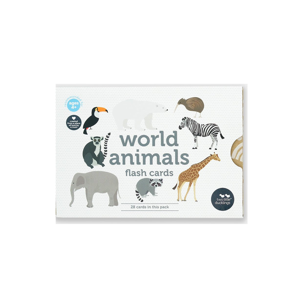 Flash Cards World Animals | Two Little Ducklings