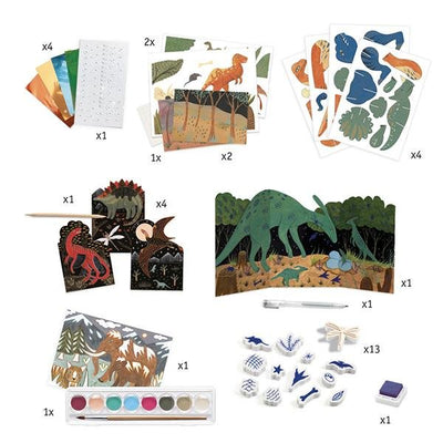 World of Dinosaurs Multi Craft Kit | Djeco
